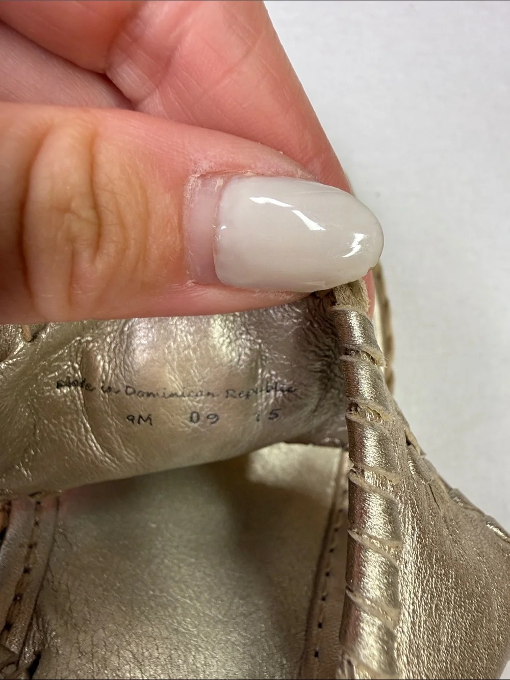 Jack Rogers Metallic Gold Wedge Sandals with Crochet Detail
